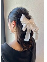 【ハーフアップ】結婚式/二次会/同窓会/銀座/有楽町/ヘアセット