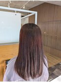 ツヤ髪の秋冬ピンクカラー