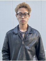 オンド(Onde)&nbsp;金髪スパイキーショート×ブリーチデザイン×パンク