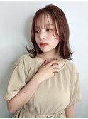 外ハネロブ/ショコラブラウン/新宿