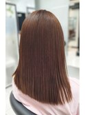 30代40代50代強い癖毛カラー毛の大人ナチュラルエアーストレート