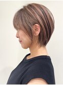 大人可愛い30代40代50代ボブ/ショートカット/白髪染め白髪ぼかし