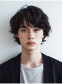 【LANTERDIT】メンズカット/パーマ/韓国/黒髪/マッシュ/