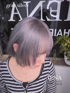 イエナ 渋谷(IENA) デザインカラーケアブリーチダブルカラーブラックグレーシルバー