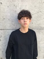 波打ちパーマ/ブロックマッシュ/ショート
