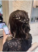 お呼ばれヘア♪ハーフアップアレンジ！