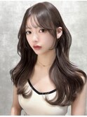 くびれヘア レイヤーカット 韓国レイヤー 顔まわりカット