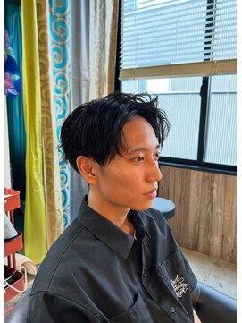 ビハインドザカーテン(BEHIND THE CURTAIN) メンズショート×アップバング