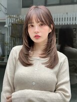 オムニス 表参道(Omnis)&nbsp;美髪レイヤーカットシャギーカット韓国ヘアミディアムレイヤー