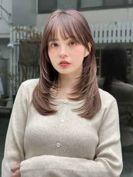 オムニス 表参道(Omnis) 美髪レイヤーカットシャギーカット韓国ヘアミディアムレイヤー