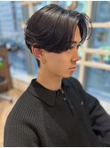 仙台/men's/センターパート/髪質改善/曲がる縮毛矯正