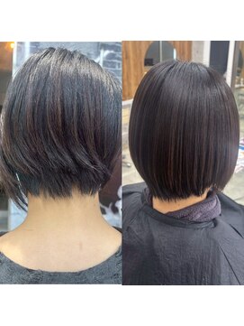 後頭部えりあしクセも収まるナチュラルショート