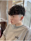 石橋阪大前/スペインカール/メンズカット/メンズパーマ/フェード