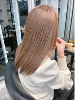 DATE綾瀬店 ダブルカラー/ブリーチカラー/ハイトーン【2月13日NEW OPEN（予定）】 &nbsp;ミルクティーベージュ×髪質改善