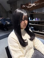 ニカイ(2F)&nbsp;ブルーブラック/ミディアムレイヤーカット