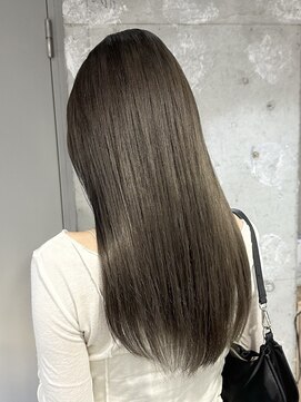 ラック(LUCK) オリーブグレージュ/バレイヤージュ/ハイライト/似合わせカット