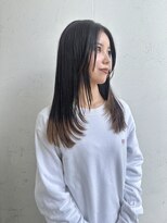 ジュエ ヘアー デザイン(Jue hair design) レイヤーカット×裾カラー/デザインカラー/ブリーチカラー