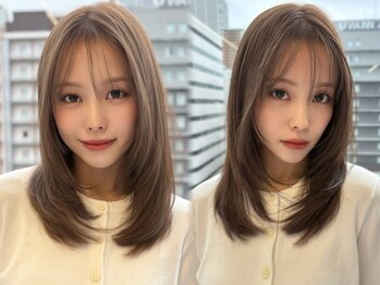 ルージュシー 堀江(RU10C)の写真/初めてでも安心！似合わせカットと透明感カラーを手軽に♪丁寧なカウンセリングと技術で理想のカラーへ。