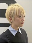 静岡駅ショートボブショートカット顔まわりレイヤーカット韓国風
