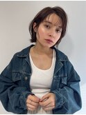 シースルーバング　大人かわいいシアーショート
