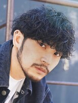 フィフス 大分(fifth)&nbsp;大分波巻きスパイラルパーマメンズカットラウンドマッシュつよめ
