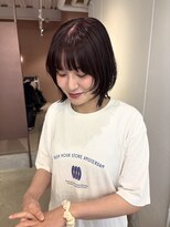 ニカ(NICA) 【NICA】レイヤーボブ×レッドブラウン