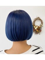 ジェムヘアスタジオ 湘南平塚南口店(Gem Hair Studio)&nbsp;ブルーカラー×ボブ【Gem 神原】
