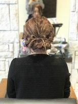 フォルテ 草薙店 ギブソンタック風編み込みリボンアップ