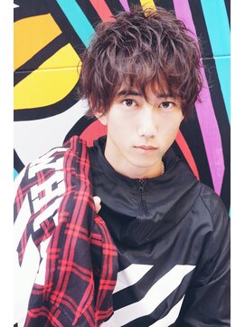 アクロス熊本(AKROS) AKROSアンティークブラックマッシュPerm【熊本 下通り #メンズ】