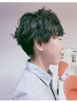 ワークス(WORKS) 【WORKS】無造作マッシュショート☆カット+クリープパーマ