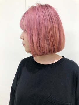 モリオフロムロンドン 大宮店(morio from London) 【morio坪井】ケアブリーチ ×ピンクボブ