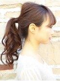 定番人気のポニーテールスタイル