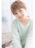 3Dハイライトプラチナベージュ★束感ショートマッシュc1