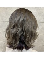 ザセントラル トヨス(THE CENTRAL)&nbsp;カーキベージュ_インナーパープル_インナーカラー