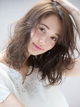 ヘアーアンドメイク ルナルナ 山形南店(HAIR&MAKE LUNALUNA) 透明感のあるナチュラルベージュ