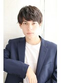 ナチュラルカールのアレンジメンズスタイル