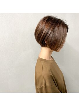 タグ(#tag) #ショートボブ×ホワイトブラウン