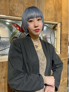 エクー(ECOO) 『　ペールブルー×顔まわりカット　』　guest snap ECOO