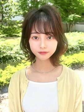 ロンド クラン 岡崎(Lond Clan) 韓国顔周り前髪ボブ×ブリーチしないチョコレートカラー[岡崎]