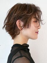 アース 川崎店(HAIR&MAKE EARTH)&nbsp;レディース_ショート_無造作_ブラウン_ベージュ_パーマ