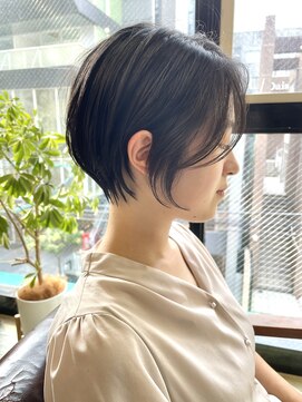 ヌード(NUDE) NUDE 黒髪 くびれショート ハンサムショート 大人ショートボブ