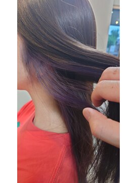 ヘアーカルチャー 小倉台店 HAIR CULTURE ミディアムストレート髪質改善インナーカラー