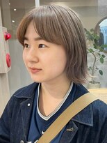ミルクティーベージュダブルカラーケアブリーチインナーカラー