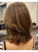 30代40代50代大人レイヤーカット/丸みボブ/
