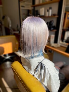 トルチェ(toRtue) ホワイト×ブルー インナーカラー