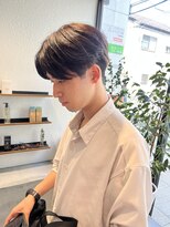 アイズ 海老名(AIZU)&nbsp;センターパート ニュアンスパーマ メンズパーマ 眉毛