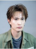 韓国ヘアカルマパーマコンマバングセンターパートワックスなし
