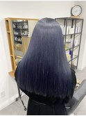 色落ちがグレーになるネイビーカラー☆
