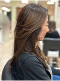 ミセス おしゃれな大人の爽やかロングハイレイヤー