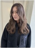 ミルクティーベージュ/白髪ぼかし/ハイライト/20代/30代/40代